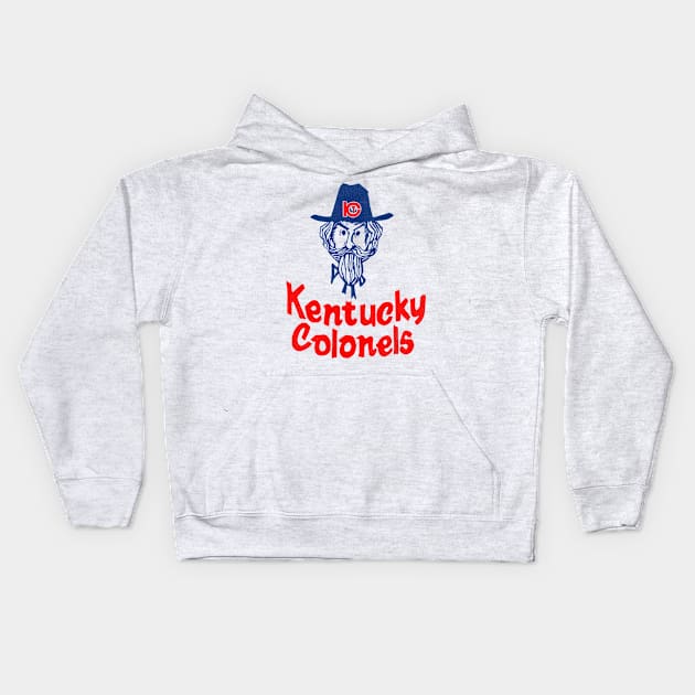 Defunct Kentucky Colonels ABA Basketball Kids Hoodie by Defunctland